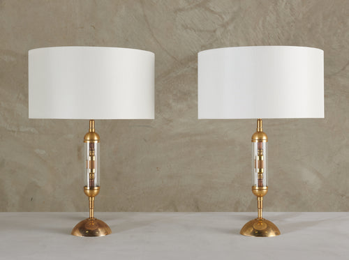 PAIR OF LUMINOUS PILL LAMPS BY GIANNI VALLINO